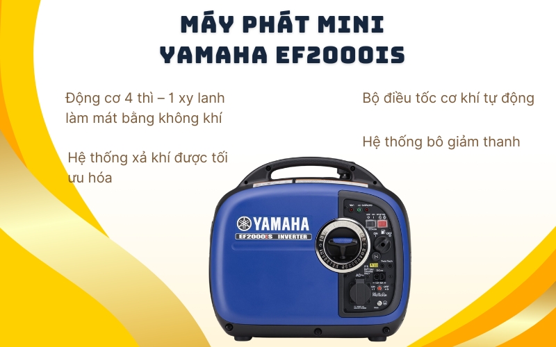 Máy phát mini Yamaha EF2000IS - xăng