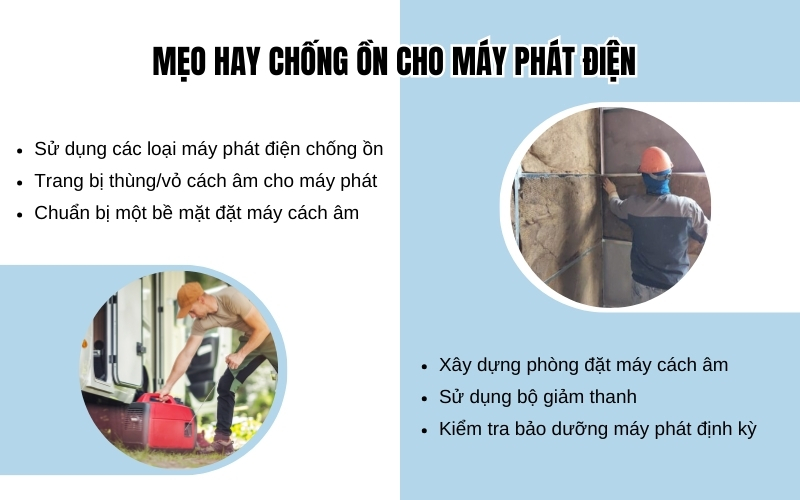 Mẹo chống ồn cho máy phát điện
