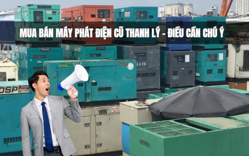 Mua Bán Máy Phát Điện Cũ Thanh Lý - Điều Cần Chú Ý