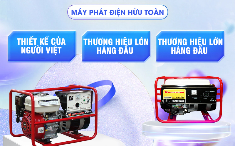 Mua máy phát điện hữu toàn giá tốt tại siêu thị Hải Minh