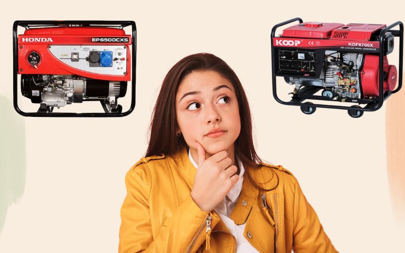 Nên chọn máy phát điện 5kw chạy dầu hay xăng
