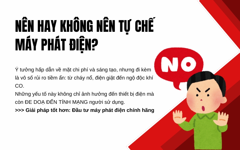 Nên hay không nên tự chế máy phát điện