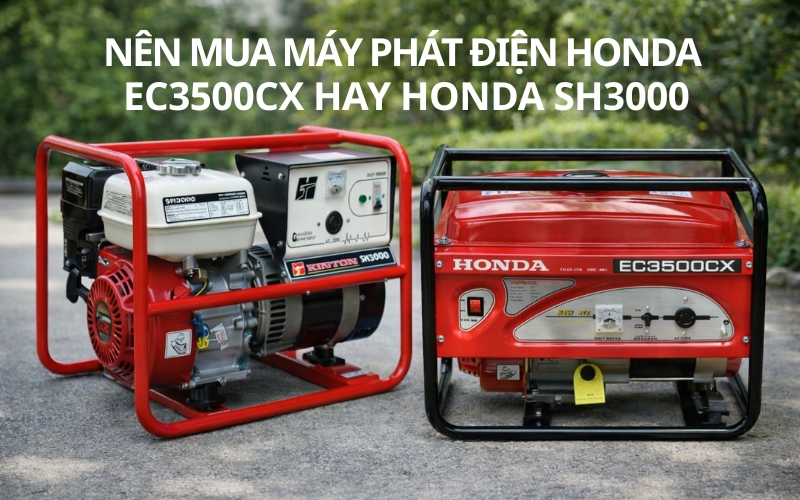 Nên mua máy phát điện honda ec3500cx hay honda sh3000