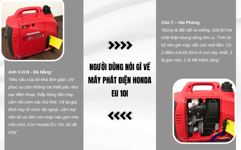 Người dùng nói gì về máy phát điện Honda EU 10I