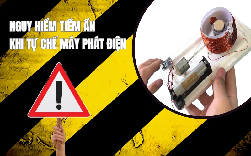 Nguy Hiểm Tiềm Ẩn Khi Tự Chế Máy Phát Điện