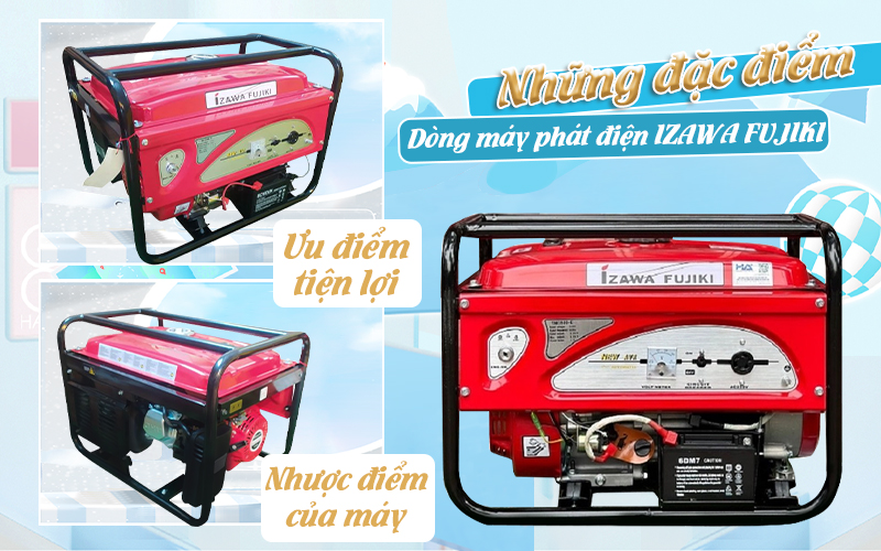 Những đặc điểm của dòng máy phát điện IZAWA FUJIKI