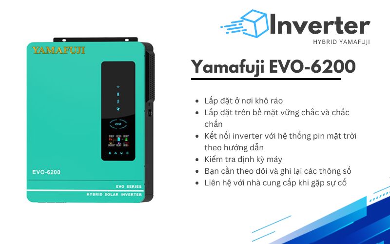 Những lưu ý khi sử dụng inverter điện mặt trời Yamafuji EVO-6200