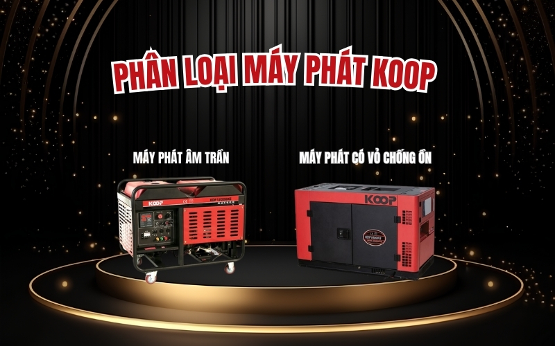 Phân loại các dòng máy phát Koop