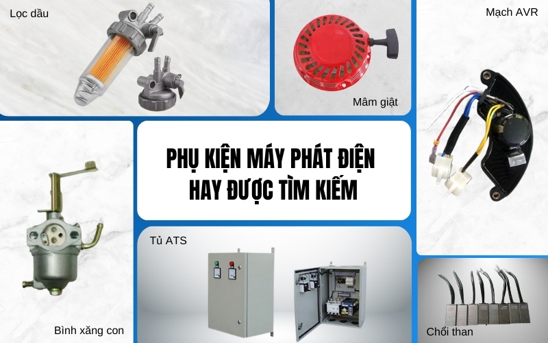 Phụ kiện máy phát điện phổ biến