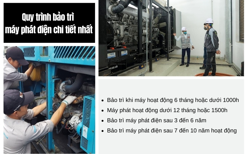Quy trình bảo trì máy phát điện chi tiết nhất