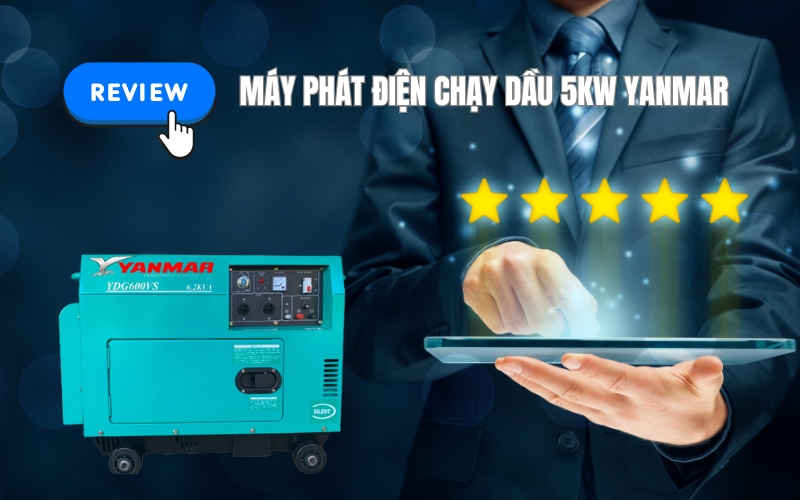 Review Chi Tiết Máy Phát Điện Chạy Dầu 5kw Yanmar