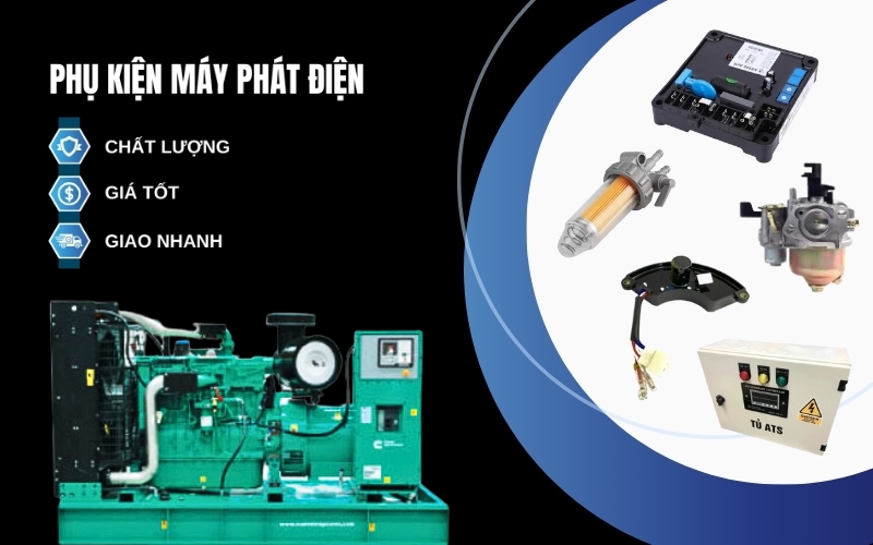 Siêu thị Hải Minh cung cấp phụ kiện máy phát điện chính hãng
