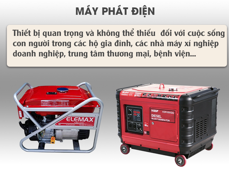 Tầm quan trọng của máy phát điện