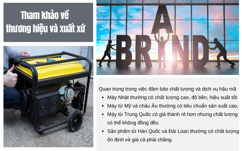 Tham khảo về thương hiệu và xuất xứ