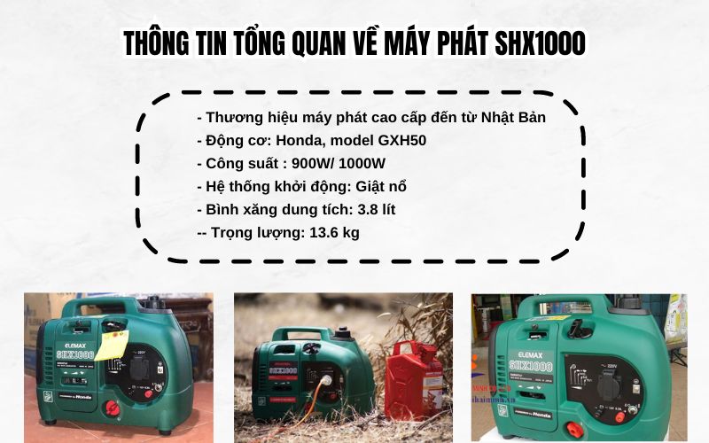 Thông tin tổng quan về máy phát SHX1000