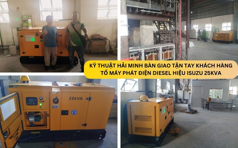 Tổ máy phát điện Diesel hiệu ISUZU 25KVA