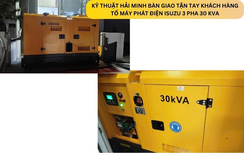 Tổ máy phát điện ISUZU 3 Pha 30 KVA