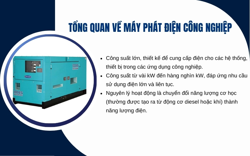Tổng quan về máy phát điện công nghiệp