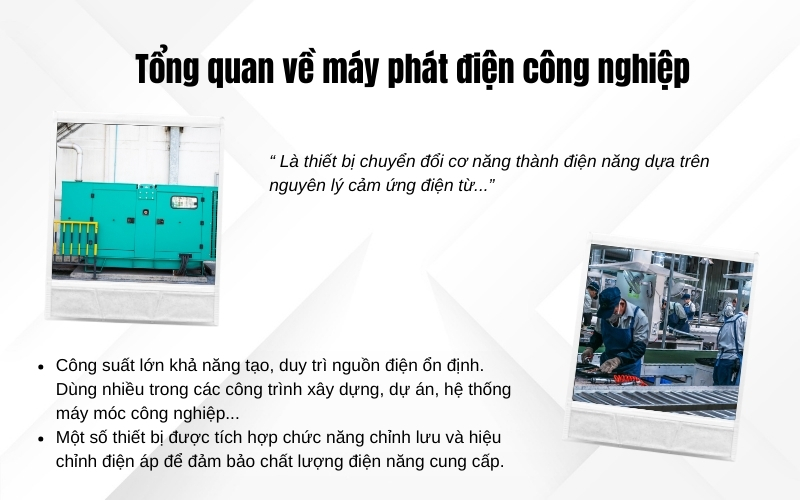 Tổng quan về máy phát điện công nghiệp