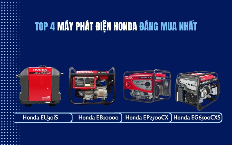 Top 4 máy phát điện Honda đáng mua nhất