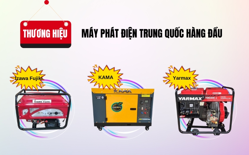 Top thương hiệu máy phát điện Trung Quốc hàng đầu