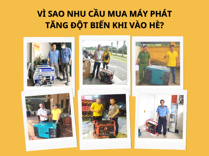 Vì sao nhu cầu mua máy phát tăng đột biến khi vào hè