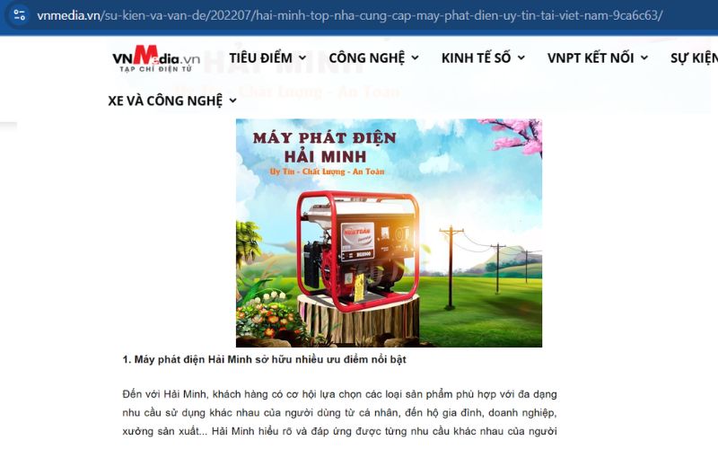 Vnmedia.vn – nhấn mạnh Hải Minh có nhiều ưu điểm