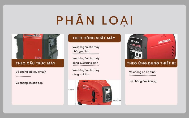 Vỏ cách âm máy phát điện có bao nhiêu loại