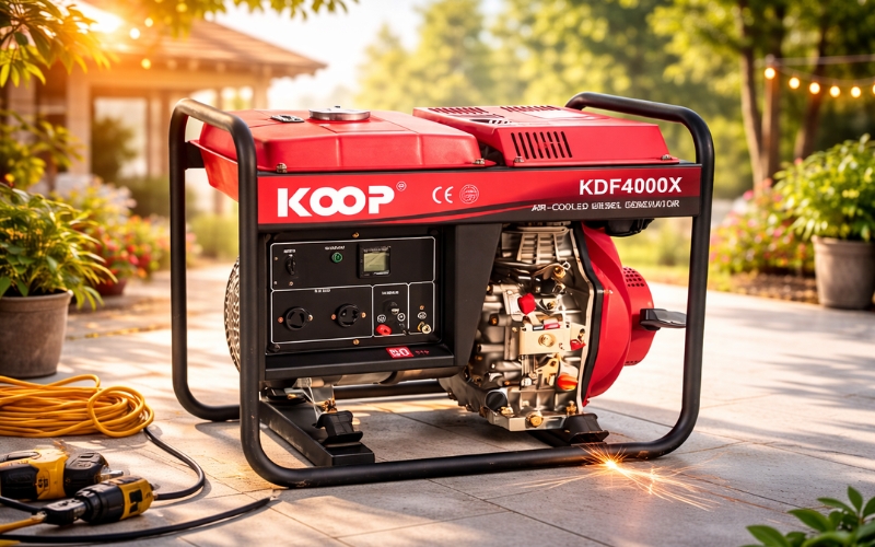 Cách khởi động máy phát điện chạy xăng