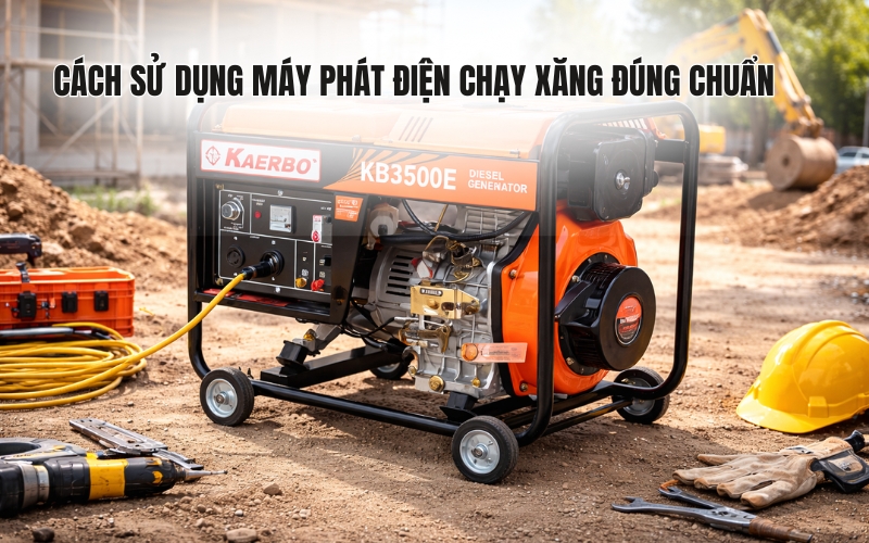 Cách Sử Dụng Máy Phát Điện Chạy Xăng