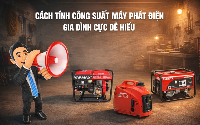 Cách Tính Công Suất Máy Phát Điện Gia Đình Cực Dễ Hiểu