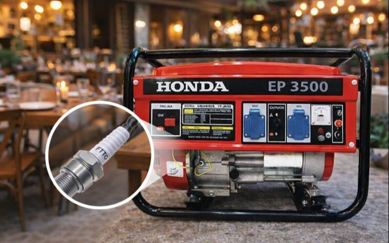 Cấu tạo của bugi máy phát điện