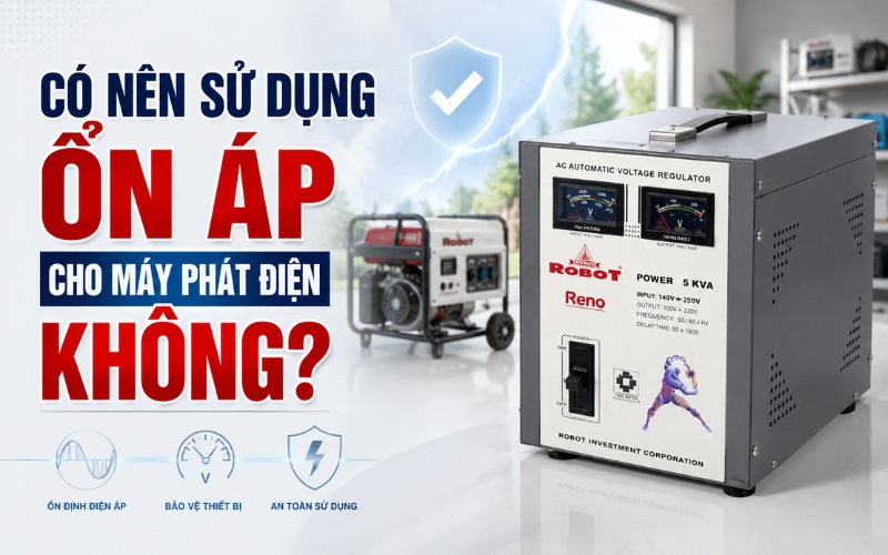 Có nên sử dụng ổn áp cho máy phát điện không?