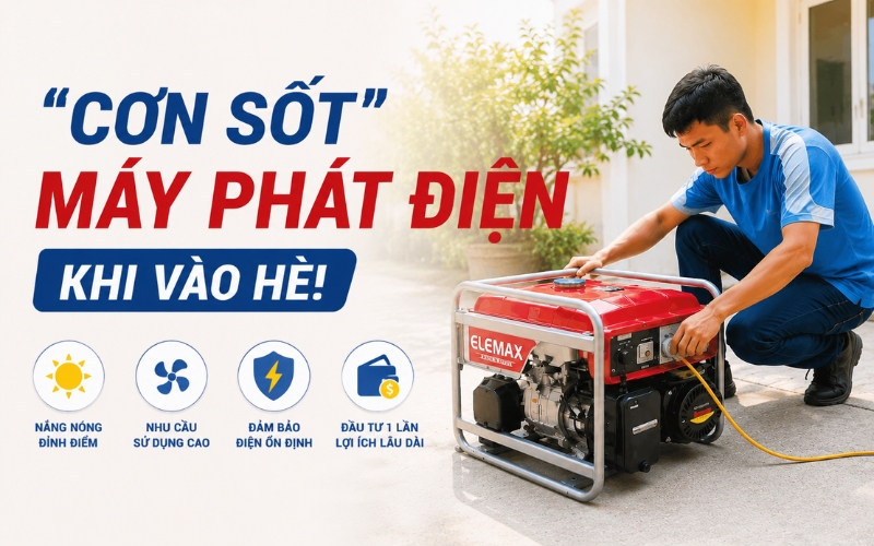 “Cơn sốt” máy phát điện khi vào hè!