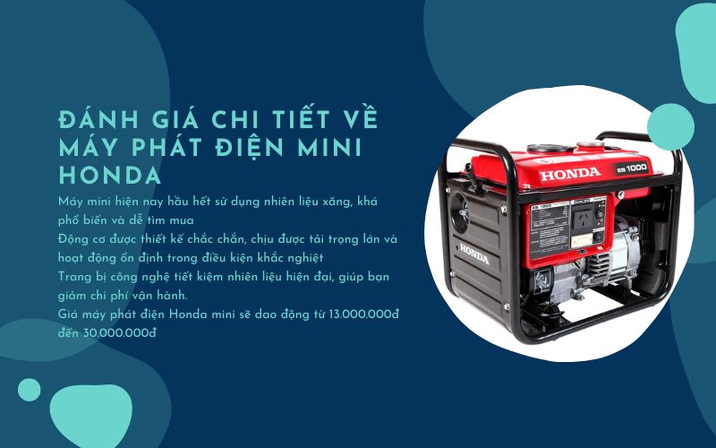 Đánh giá chi tiết về máy phát điện mini Honda