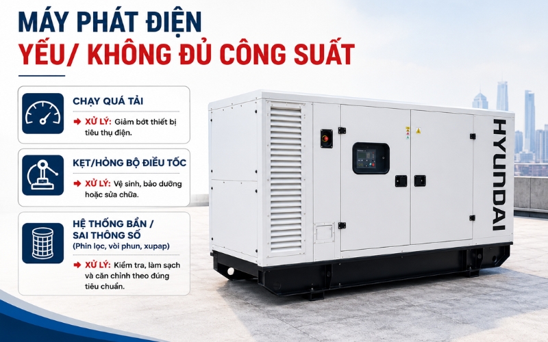 Động cơ không phát đủ công suất