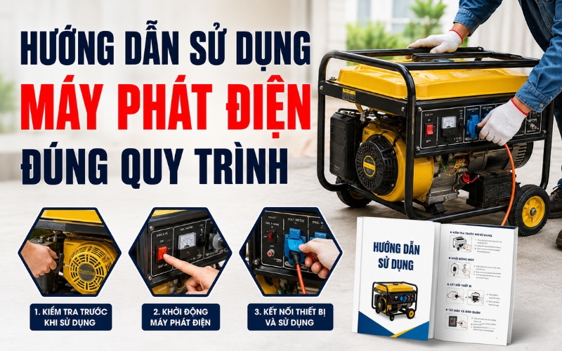 Hướng Dẫn Sử Dụng Máy Phát Điện Đúng Quy Trình