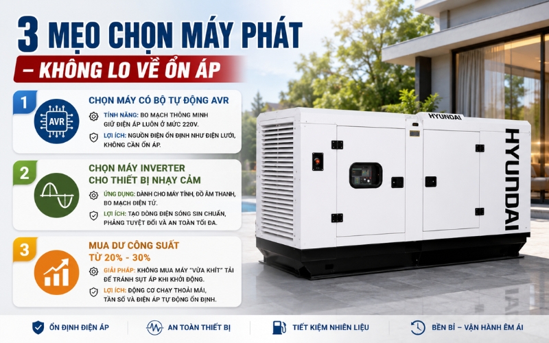 Kinh nghiệm chọn máy phát điện