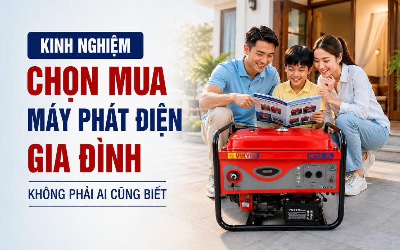 Kinh Nghiệm Chọn Mua Máy Phát Điện Gia Đình Không Phải Ai Cũng Biết 