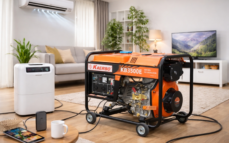 Máy phát điện 3kw chạy được điều hòa hay không?