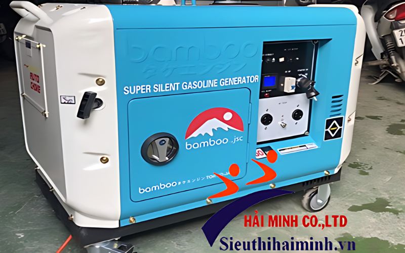 Máy phát điện Bamboo BmB 5500ET (xăng,chống ồn 3.2kw) an toàn