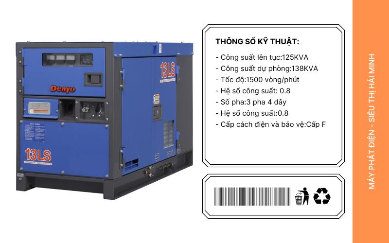 Tính năng của máy phát điện Denyo DCA-13LSK