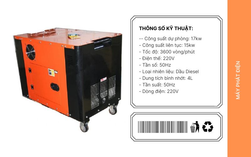 Ưu điểm nổi bật của máy phát điện Vinafarm VNPD-18000P1-ATS
