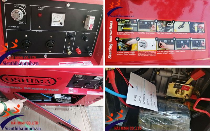 Thiết kế Máy phát điện diesel Oshima OS 6500