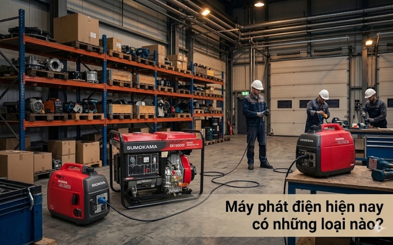 Máy phát điện hiện nay có những loại nào?