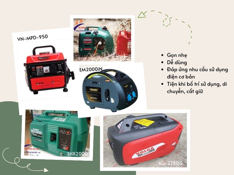 máy phát điện mini siêu tiện lợi cho mùa mưa bão