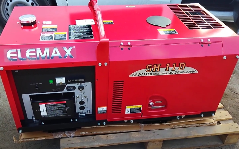 Máy phát điện diesel Elemax Kubota SH11D (Nhật 8kva)