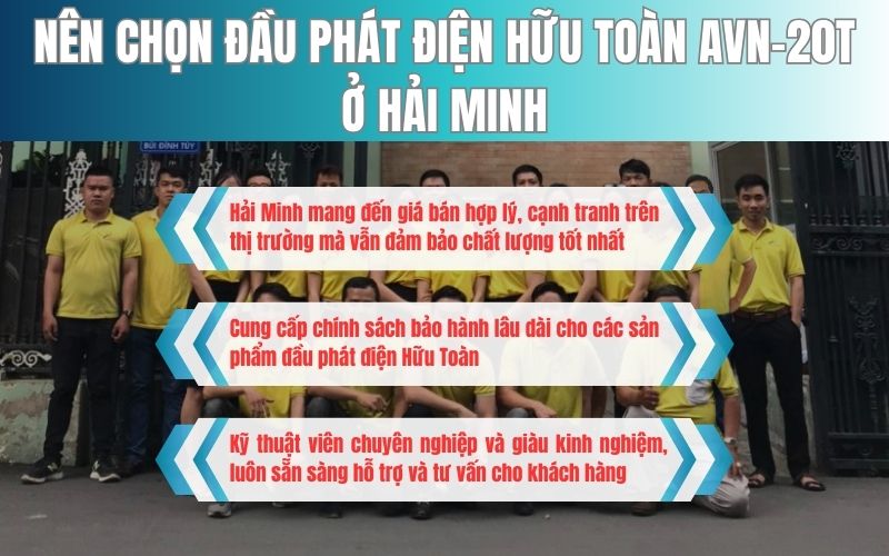 nên chọn đầu phát điện Hữu Toàn AVN-20T ở Hải Minh