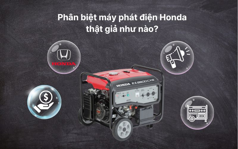 Phân Biệt Máy Phát Điện Honda Thật Và Giả Như Nào