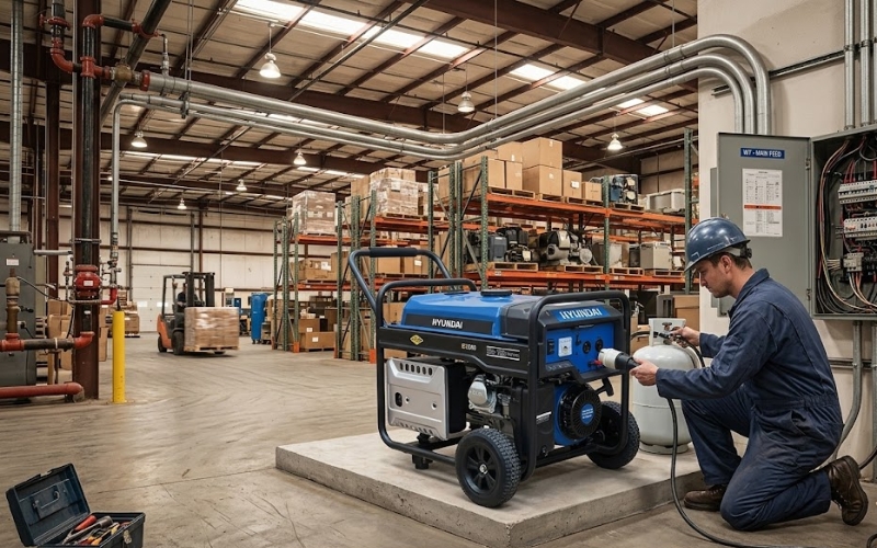 Phát điện 2.5kw chạy xăng Hyundai